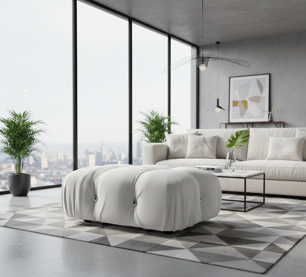 Mario Bellini Modular Sofa | Rectangle Ottoman
