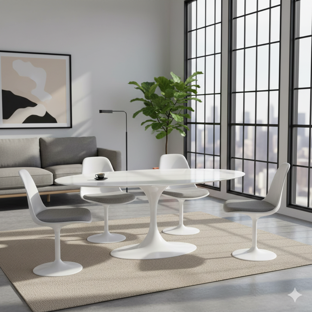 Coffee Table Oval With Liquid Laminated Top