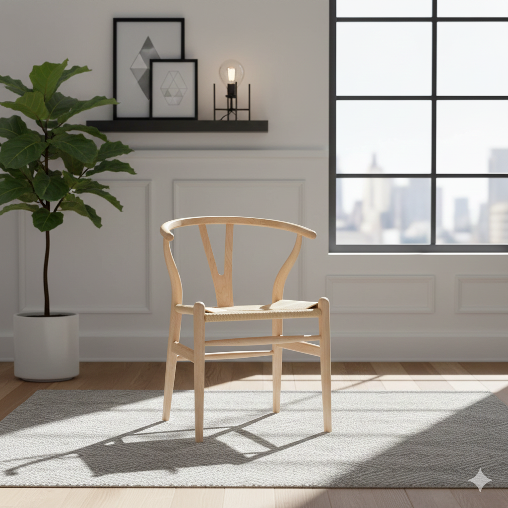 Scandi Chair  Maple And Natural Cord