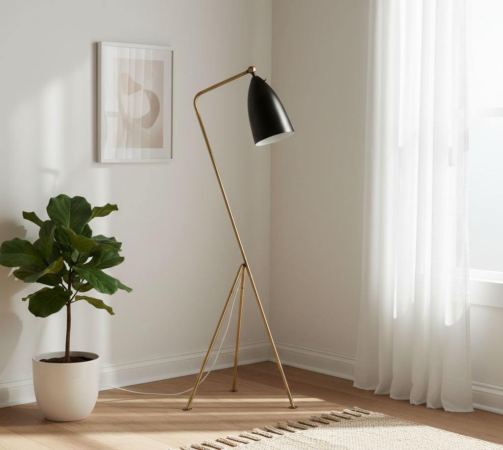Grasshopper Floor Lamp Brass 