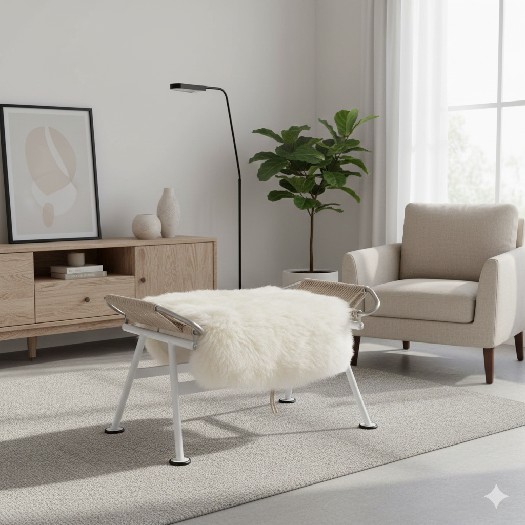 PP 225 Flag Halyard Ottoman 