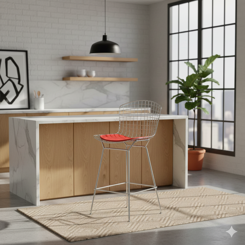 Metal Wire Bar Stool