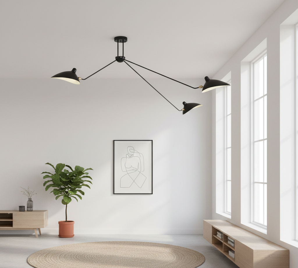 Sconce Spider Ceiling Light 3 Arms 