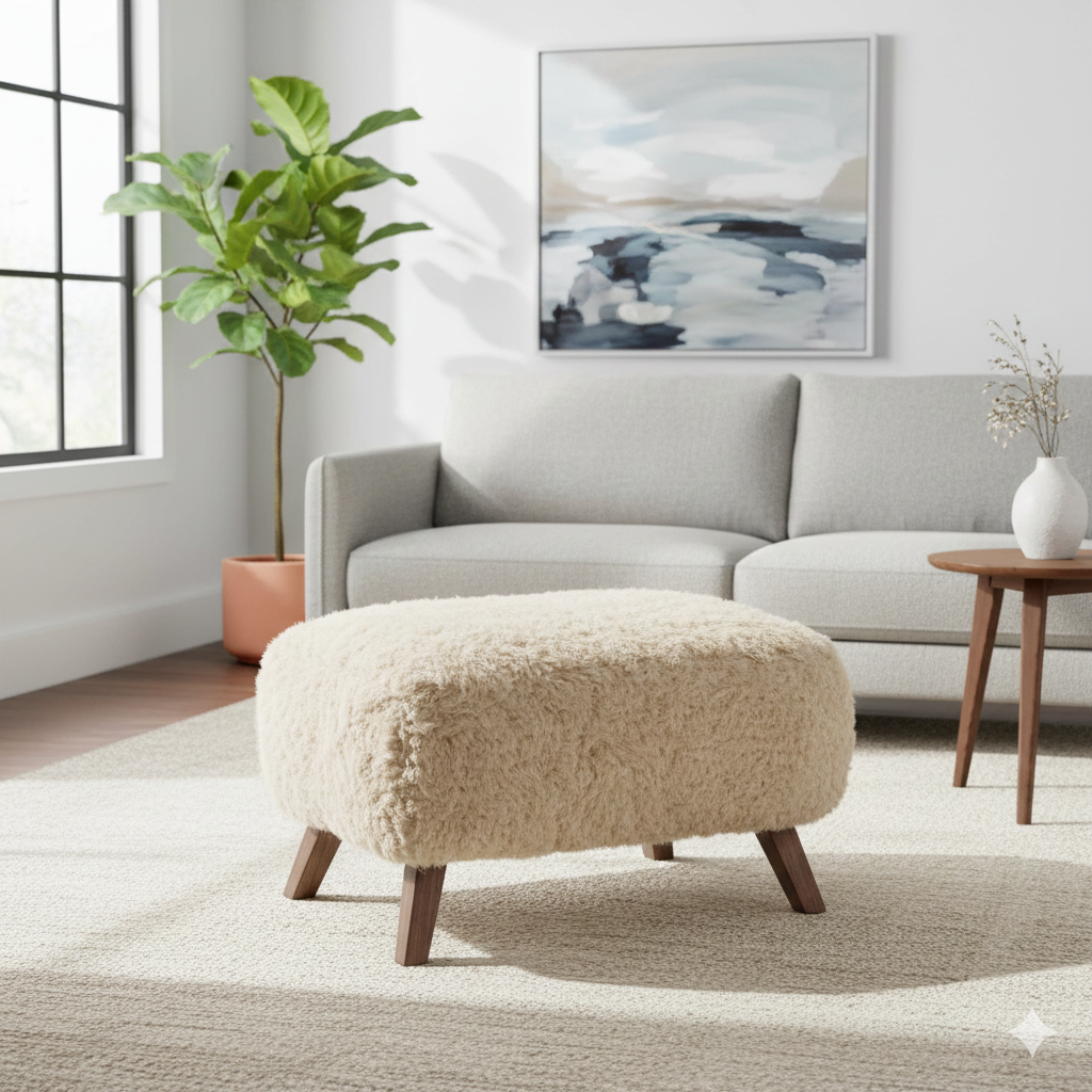 Yeti Sheepskin Ottoman